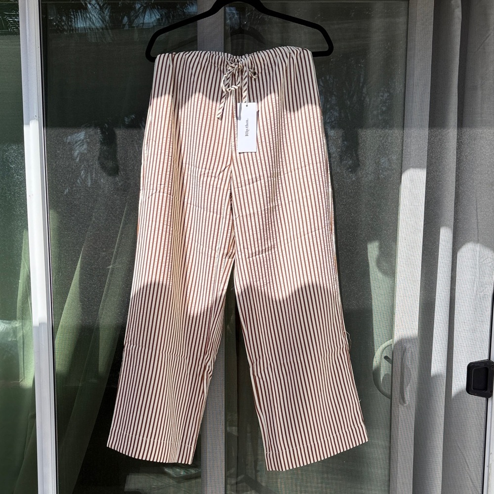 RHYTHM Striped BROWN and BEIGE Pants